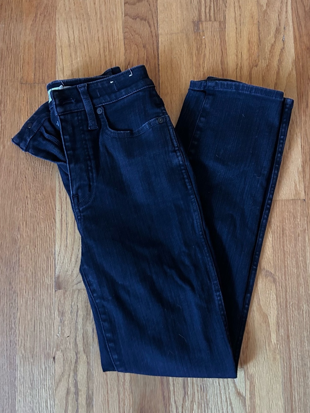 Madewell Curvy Black Stovepipe Jeans